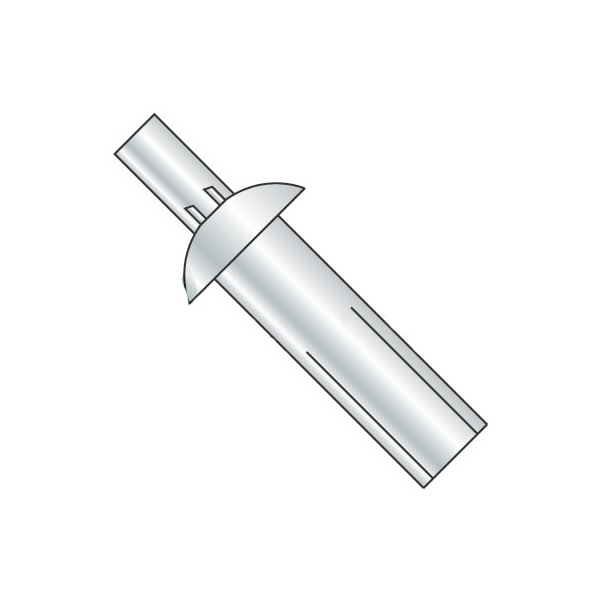 Newport Fasteners Drive Pin Rivet, Universal Head Head, 3/8 in Dia., 3/16 in L, Steel Body, 1000 PK 258502 - main
